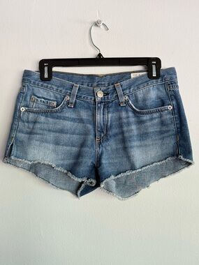 Rag & Bone Jean The Cut Off Denim Shorts Size 25 La Quinta Measures 30 W1907K273
